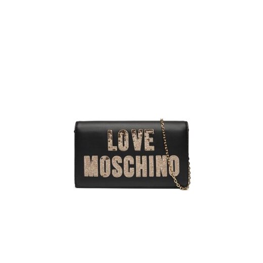 LOVE MOSCHINO Torebka JC4293PP0IKK100A Czarny ze sklepu MODIVO w kategorii Kopertówki - zdjęcie 170659356