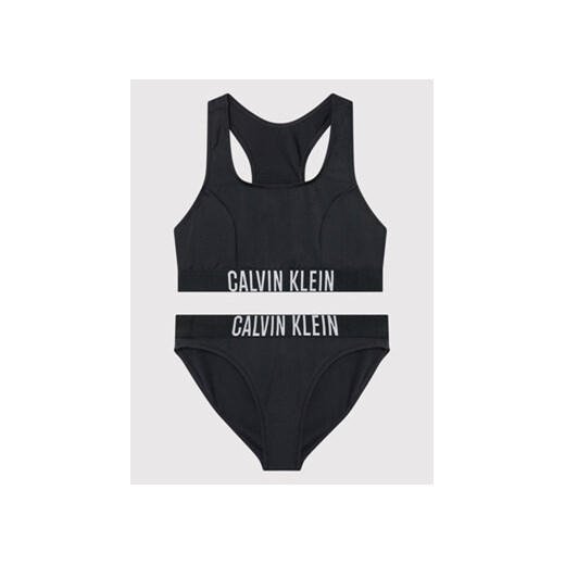 Calvin Klein Swimwear Strój kąpielowy KY0KY00010 Czarny 10_12Y MODIVO