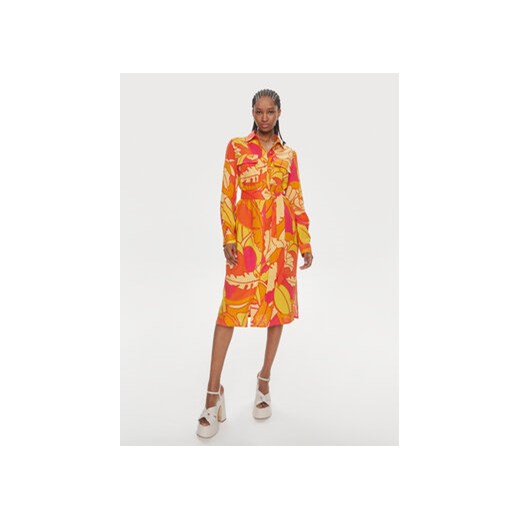 Joseph Ribkoff Sukienka koszulowa 242912 Pomarańczowy Regular Fit ze sklepu MODIVO w kategorii Sukienki - zdjęcie 170659575