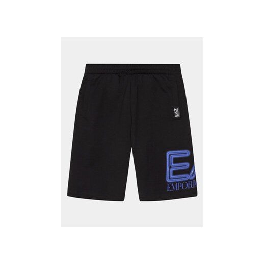 EA7 Emporio Armani Szorty materiałowe 3DBS57 BJ05Z 1200 Czarny Regular Fit 14Y MODIVO