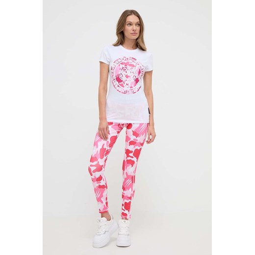 PLEIN SPORT t-shirt bawełniany damski kolor różowy Plein Sport S ANSWEAR.com