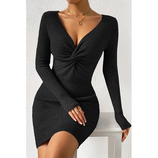 Sukienka BELFIRA BLACK ze sklepu Ivet Shop w kategorii Sukienki - zdjęcie 170665209