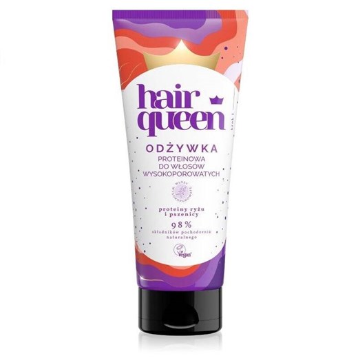 Odżywka proteinowa do włosów wysokoporowatych 200ml Hair Queen uniwersalny www.ichester.pl