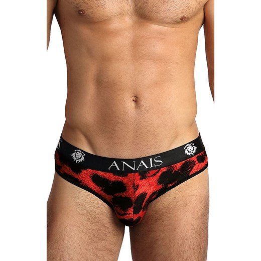 Savage slipy męskie, Kolor panterka-czerwony, Rozmiar S, Anais ze sklepu Primodo w kategorii Majtki męskie - zdjęcie 170679777