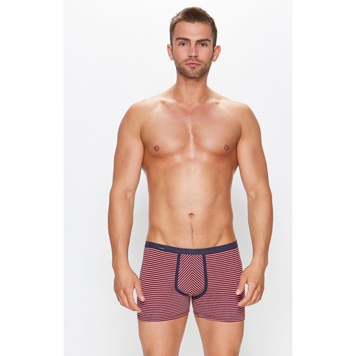 Męskie bokserki w paski Body and Soul 10/1-13/206Z, Kolor granatowo-czerwony, Rozmiar M, Fabio Undercare ze sklepu Primodo w kategorii Majtki męskie - zdjęcie 170680367