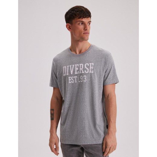 Koszulka MERCED VII Szary Melanż M ze sklepu Diverse w kategorii T-shirty męskie - zdjęcie 170681976