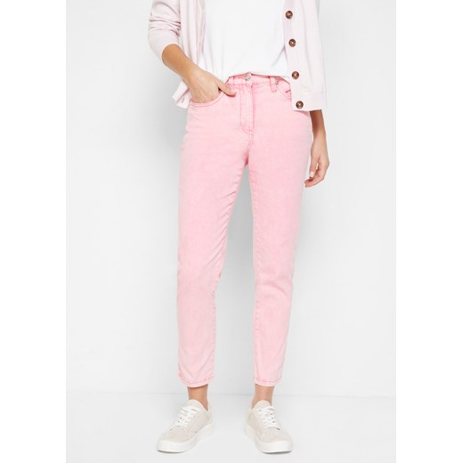 "Spodnie twillowe w krótszej długości, z efektem ""used look""" ze sklepu bonprix w kategorii Spodnie damskie - zdjęcie 170682456
