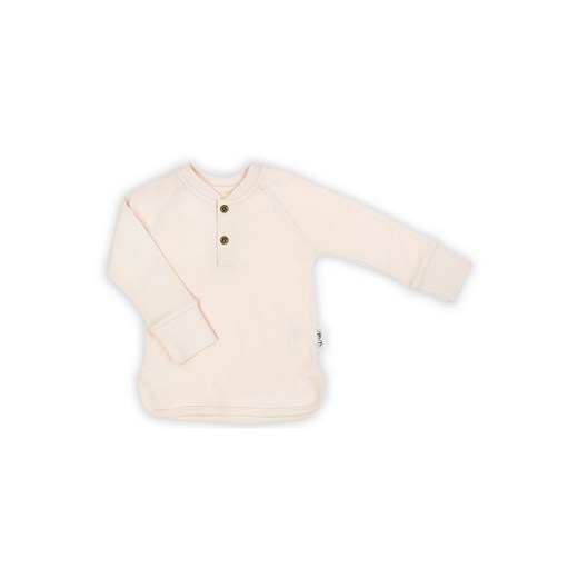 Bluzka bawełniana niemowlęca z długim rękawem beżowa ze sklepu 5.10.15 w kategorii Kaftaniki i bluzki - zdjęcie 170683227