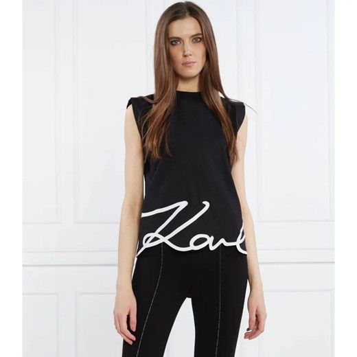 Karl Lagerfeld Top | Regular Fit ze sklepu Gomez Fashion Store w kategorii Bluzki damskie - zdjęcie 170683397