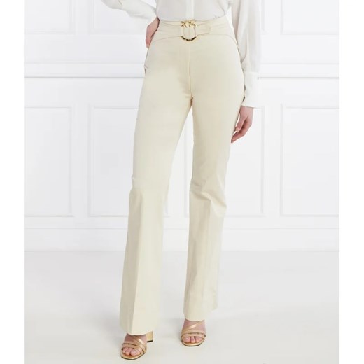 Pinko Spodnie z paskiem | flare fit | high waist ze sklepu Gomez Fashion Store w kategorii Spodnie damskie - zdjęcie 170684335