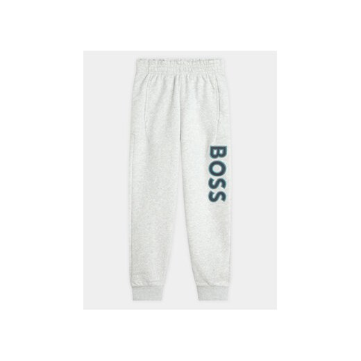 Boss Spodnie dresowe J50751 D Szary Regular Fit ze sklepu MODIVO w kategorii Spodnie chłopięce - zdjęcie 170684608