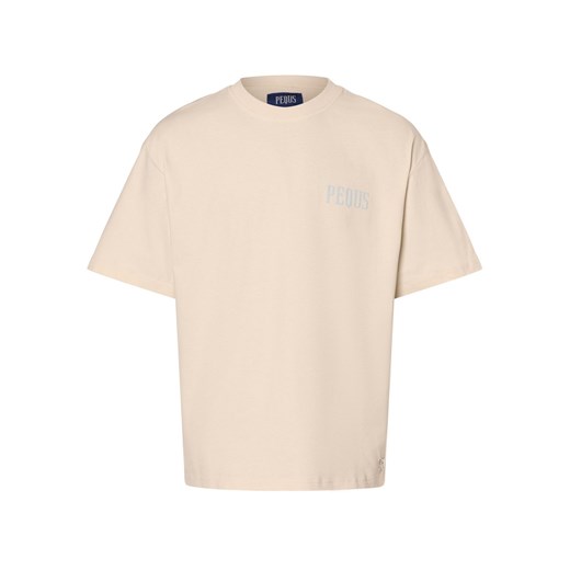 PEQUS Koszulka męska Mężczyźni Bawełna beżowy nadruk ze sklepu vangraaf w kategorii T-shirty męskie - zdjęcie 170685365