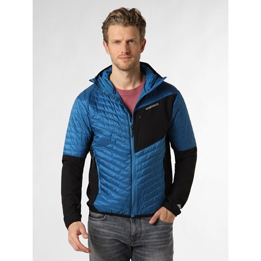 Sportables Pikowana kurtka męska Mężczyźni Sztuczne włókno niebieski jednolity ze sklepu vangraaf w kategorii Kurtki męskie - zdjęcie 170685386