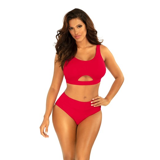 Strój kąpielowy dwuczęściowy czerwony - Miami 3 - S1011 ze sklepu Self Collection w kategorii Stroje kąpielowe - zdjęcie 170686445