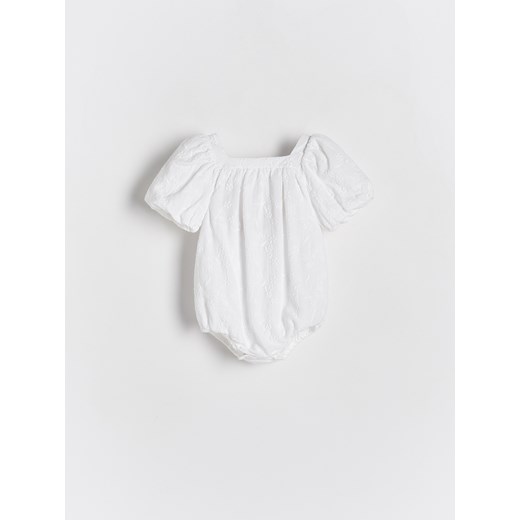 Reserved - Body z wiskozy - złamana biel ze sklepu Reserved w kategorii Body niemowlęce - zdjęcie 170694815
