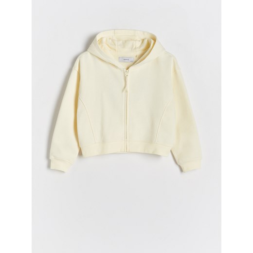 Reserved - Bluza z kapturem - żółty ze sklepu Reserved w kategorii Bluzy dziewczęce - zdjęcie 170694835