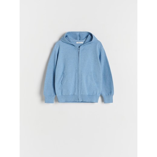 Reserved - Sweter z kapturem - niebieski ze sklepu Reserved w kategorii Bluzy i swetry - zdjęcie 170694838