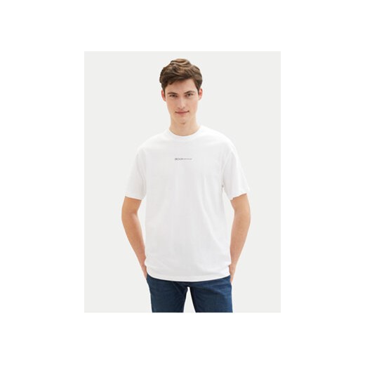 Tom Tailor Denim T-Shirt 1040880 Biały Relaxed Fit ze sklepu MODIVO w kategorii T-shirty męskie - zdjęcie 170696649