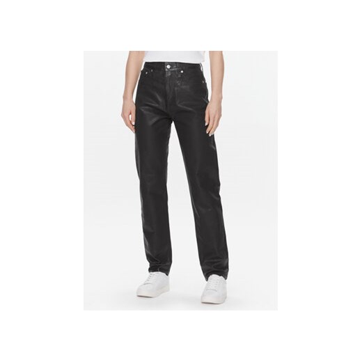 Calvin Klein Jeans Jeansy Authentic J20J222431 Czarny Straight Fit ze sklepu MODIVO w kategorii Jeansy damskie - zdjęcie 170696685
