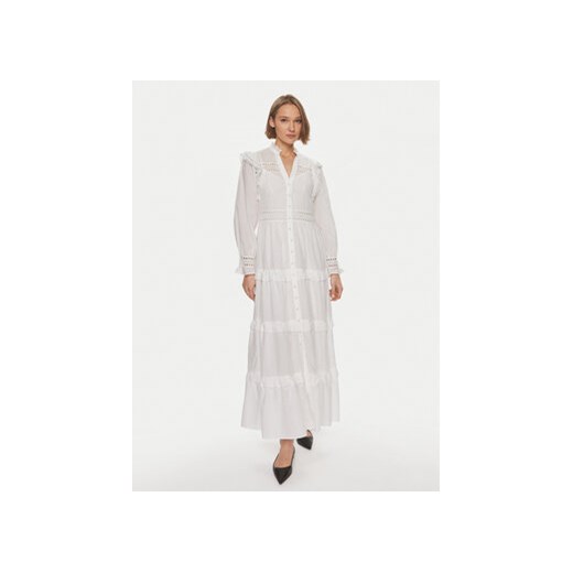 IVY OAK Sukienka koszulowa Denisa IO117619 Biały Regular Fit ze sklepu MODIVO w kategorii Sukienki - zdjęcie 170696738