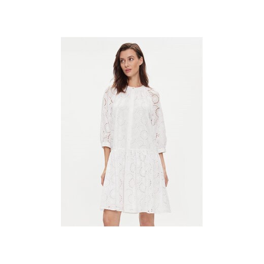 JOOP! Sukienka letnia 30042143 Biały Regular Fit ze sklepu MODIVO w kategorii Sukienki - zdjęcie 170697177
