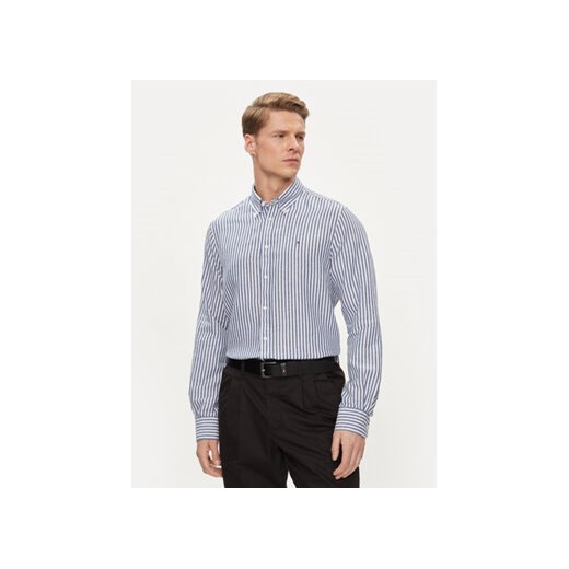 Tommy Hilfiger Koszula MW0MW34633 Niebieski Slim Fit ze sklepu MODIVO w kategorii Koszule męskie - zdjęcie 170697247