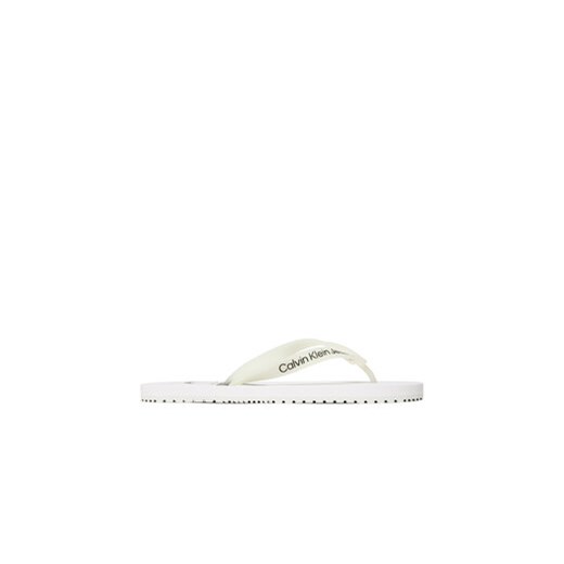 Calvin Klein Jeans Japonki Beach Sandal Monogram Tpu YM0YM00838 Biały ze sklepu MODIVO w kategorii Klapki męskie - zdjęcie 170697256