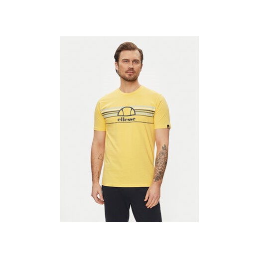 Ellesse T-Shirt Lentamente SHV11918 Żółty Regular Fit ze sklepu MODIVO w kategorii T-shirty męskie - zdjęcie 170697439