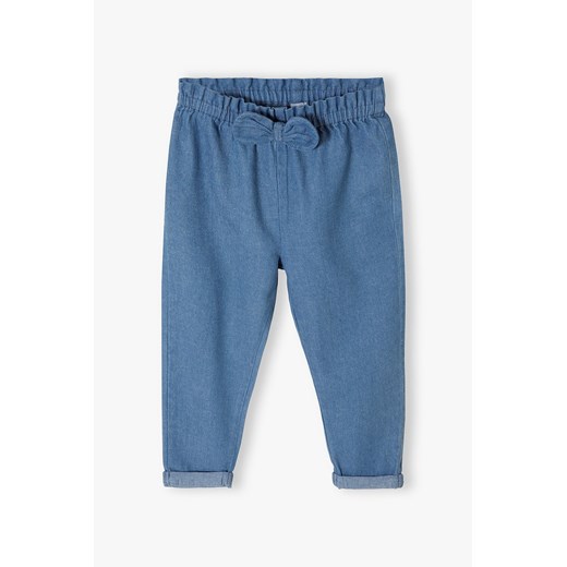 Bawełniane spodnie niemowlęce - niebieskie 5.10.15. 86 5.10.15