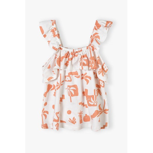 Koszulka bawełniana dla dziewczynki ze sklepu 5.10.15 w kategorii Bluzki dziewczęce - zdjęcie 170697789