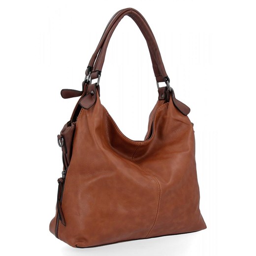 Uniwersalna Torebka Damska XL firmy Hernan HB0153 Ruda ze sklepu PaniTorbalska w kategorii Torby Shopper bag - zdjęcie 170698567