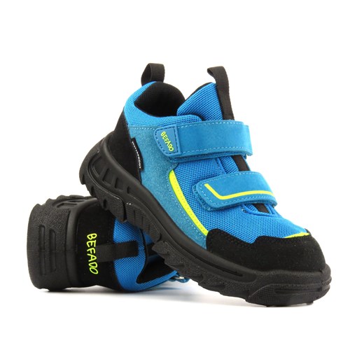 Sportowe buty dziecięce na rzepy - Befado 515Y011, niebieskie ze sklepu ulubioneobuwie w kategorii Buty sportowe dziecięce - zdjęcie 170700645