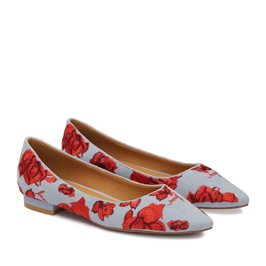 Baleriny Kazar Halla 85917-TK-A7 White/Red/Blue Kazar 39 eobuwie.pl