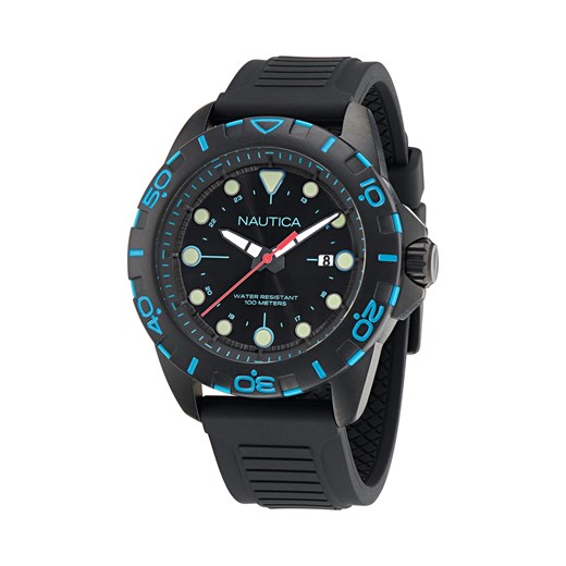 Zegarek Nautica NAPNRS404 Black/Black ze sklepu eobuwie.pl w kategorii Zegarki - zdjęcie 170703129