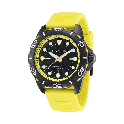 Zegarek Nautica NAPNRS403 Black/Yellow ze sklepu eobuwie.pl w kategorii Zegarki - zdjęcie 170703176