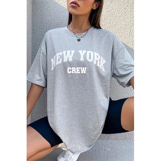 T-shirt SIPOLSA GREY ze sklepu Ivet Shop w kategorii Bluzki damskie - zdjęcie 170705378