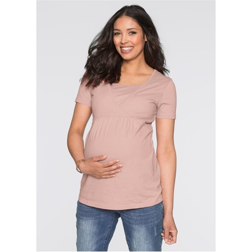 Shirt ciążowy i do karmienia (2 szt.) ze sklepu bonprix w kategorii Bluzki ciążowe - zdjęcie 170706156