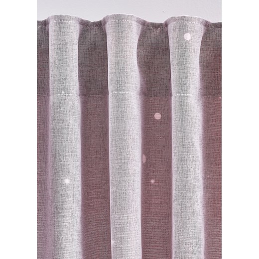 Zasłona dwuwarstwowa z połyskującym efektem i pasem do upięcia (1 szt.) ze sklepu bonprix w kategorii Zasłony - zdjęcie 170706437