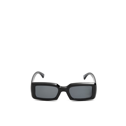 Cropp - Czarne prostokątne okulary przeciwsłoneczne - czarny ze sklepu Cropp w kategorii Okulary przeciwsłoneczne damskie - zdjęcie 170707428