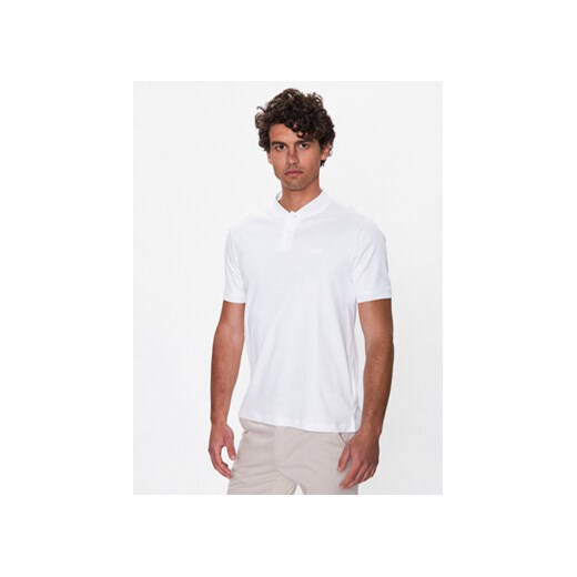 Calvin Klein Polo K10K111201 Biały Regular Fit ze sklepu MODIVO w kategorii T-shirty męskie - zdjęcie 170712836