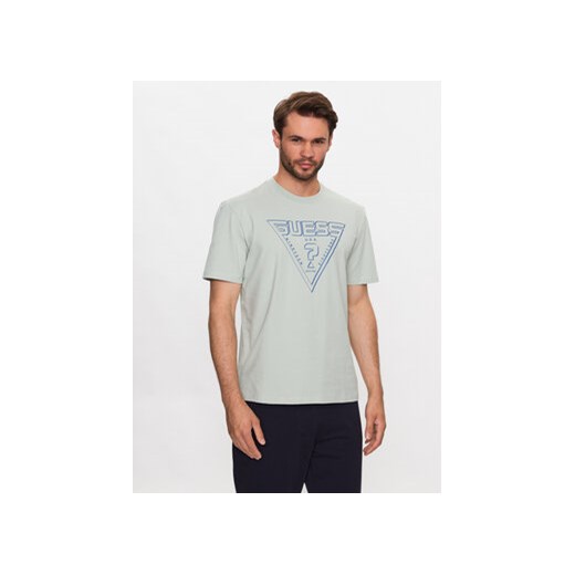 Guess T-Shirt Z3YI04 J1314 Niebieski Regular Fit ze sklepu MODIVO w kategorii T-shirty męskie - zdjęcie 170712857