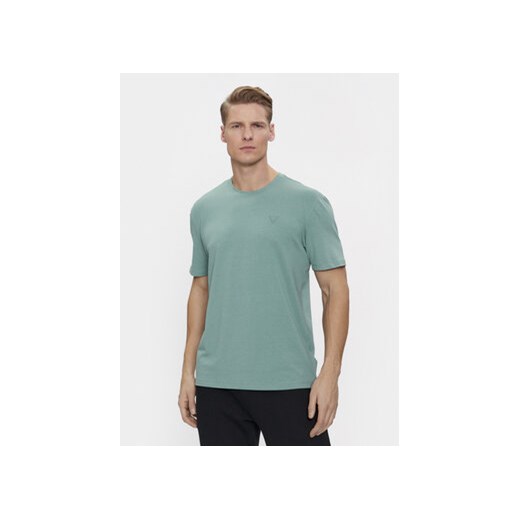 Guess T-Shirt Hedley Z2YI12 JR06K Turkusowy Regular Fit ze sklepu MODIVO w kategorii T-shirty męskie - zdjęcie 170712999