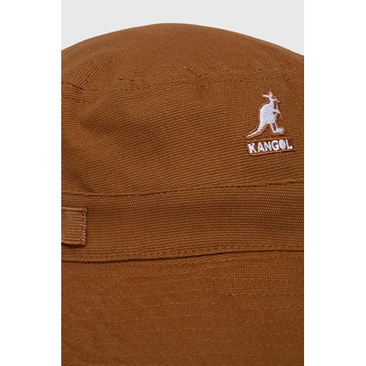 Kangol kapelusz bawełniany kolor brązowy bawełniany Kangol S ANSWEAR.com