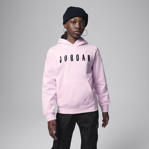 Bluza z kapturem dla dużych dzieci Jordan Soft Touch Mixed - Różowy Jordan M Nike poland