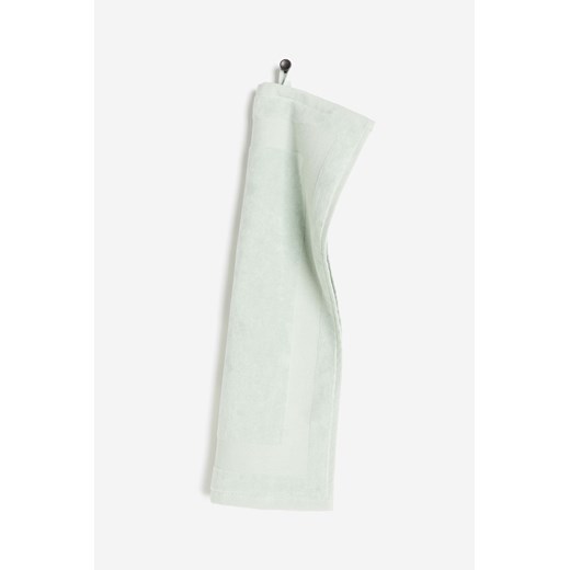 H & M - Welurowy ręcznik dla gości - Zielony H & M 30x50 H&M