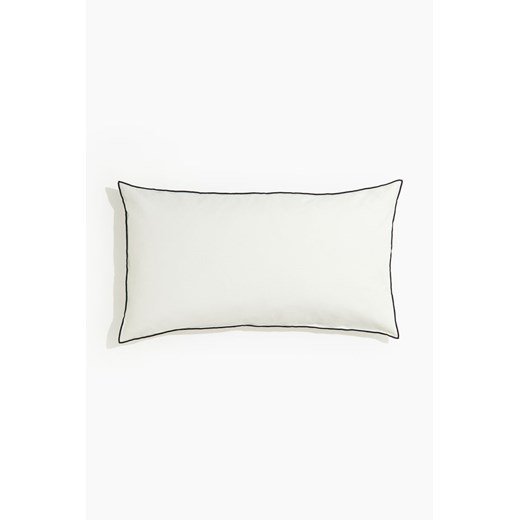 H & M - Poszewka na poduszkę z domieszką lnu - Biały ze sklepu H&M w kategorii Poszewki na poduszki - zdjęcie 170717105