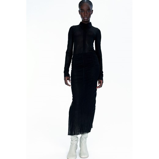 H & M - Siateczkowa spódnica ołówkowa - Czarny ze sklepu H&M w kategorii Spódnice - zdjęcie 170717196