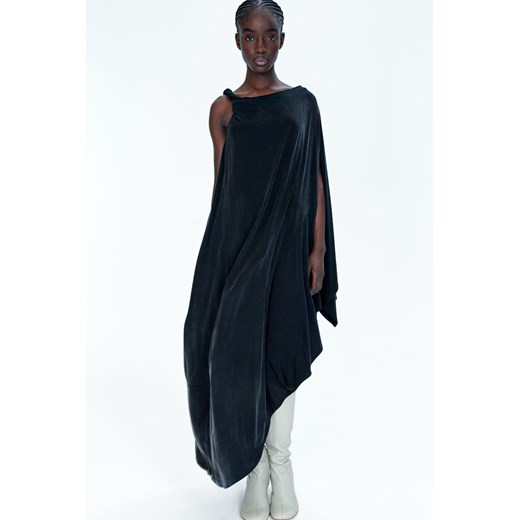 H & M - Asymetryczna sukienka dżersejowa - Czarny ze sklepu H&M w kategorii Sukienki - zdjęcie 170717237