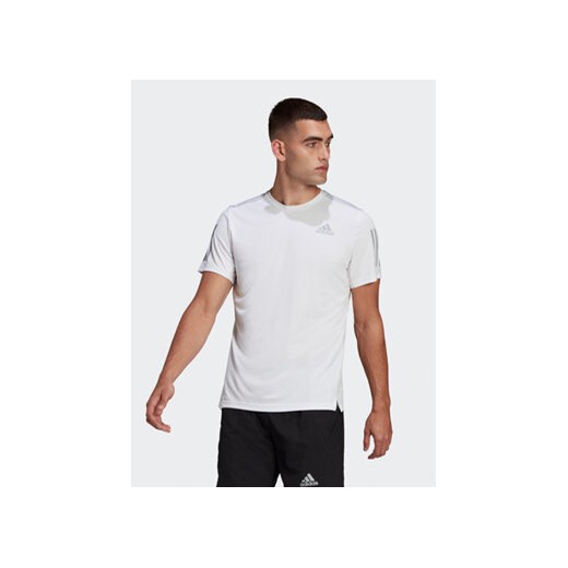 adidas T-Shirt Own the Run T-Shirt HB7444 Biały Regular Fit ze sklepu MODIVO w kategorii T-shirty męskie - zdjęcie 170717335