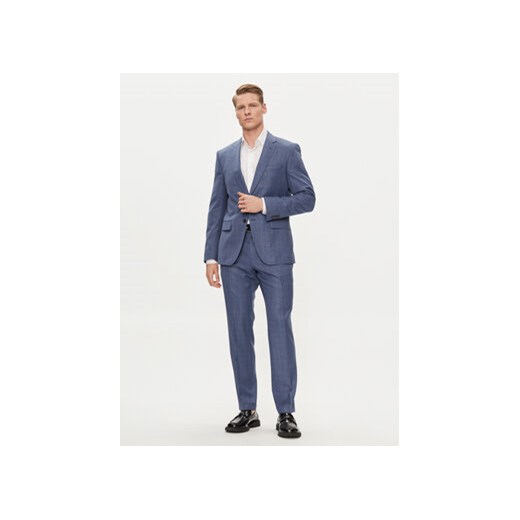 Boss Garnitur H-Huge-2Pcs-224 50509502 Niebieski Slim Fit ze sklepu MODIVO w kategorii Garnitury męskie - zdjęcie 170719377